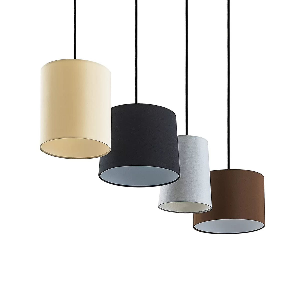 Lindby Amilia Hängeleuchte Stoffschirm Deckenlampe Lampe Pendellampe Leuchte - 8503823438812
