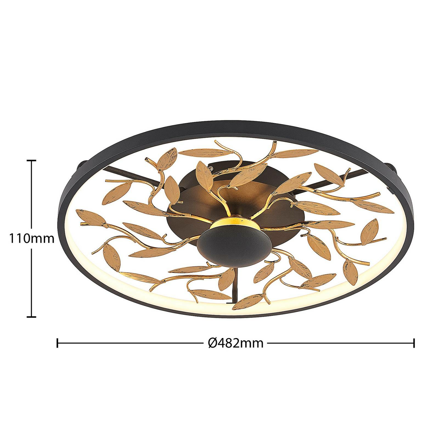 B-Ware Lindby Annleorie Led Deckenlampe Deckenlampe Lampe Leuchte Licht Schwarz Gold - 4251096598520