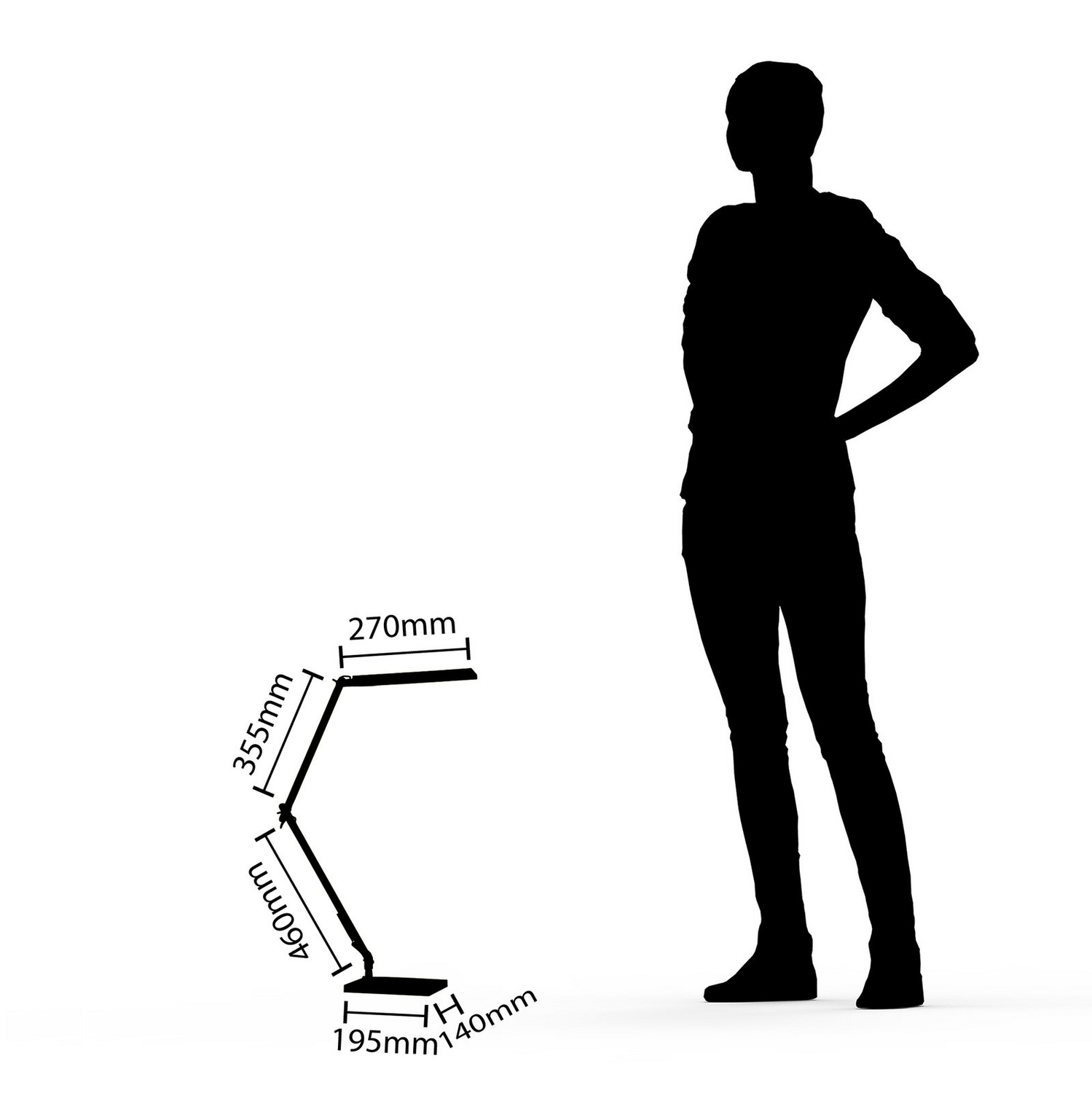 B-Ware Lindby Schreibtischlampe Tischleuchte Led Antisa Schwarz Dimmbar Cct Memory F562