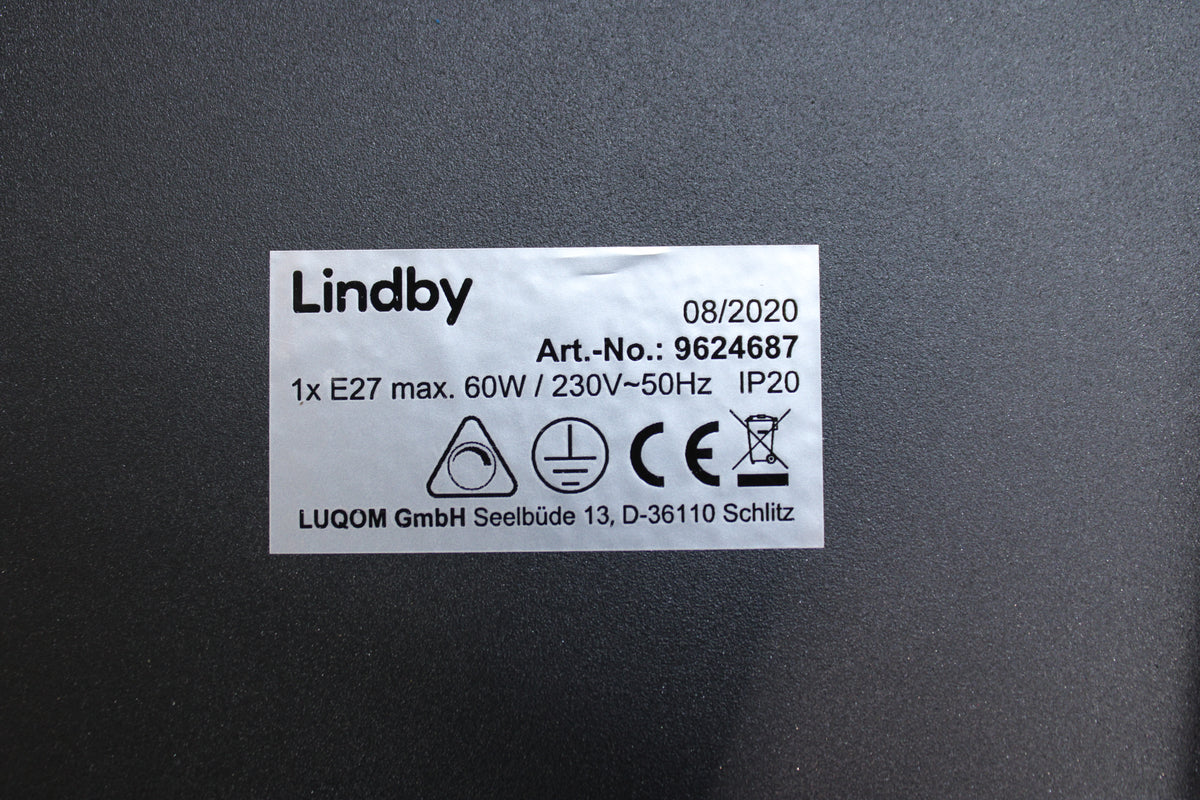 Lindby Wandleuchte Wandlampe Schwarz Käfigoptik Leuchte Wohnzimmer Schlafzimmer - 4251096565485
