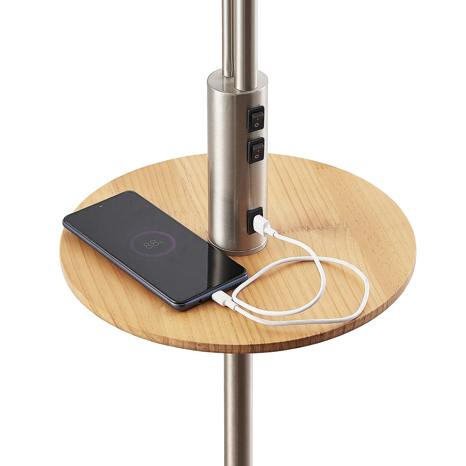Lampadaire Lindby Aovan de qualité B, lampe sur pied, lampe de lecture, éclairage indirect, E27