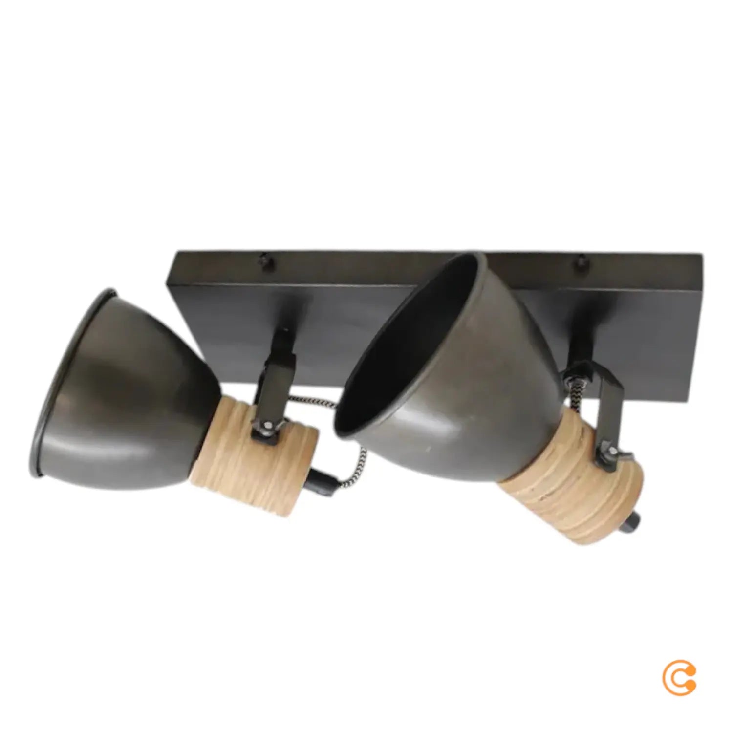 B-Ware Spotleuchte Strahler Lindby Deckenleuchte Deckenstrahler Holz Schwarz Led Lampe  - 4251096565966