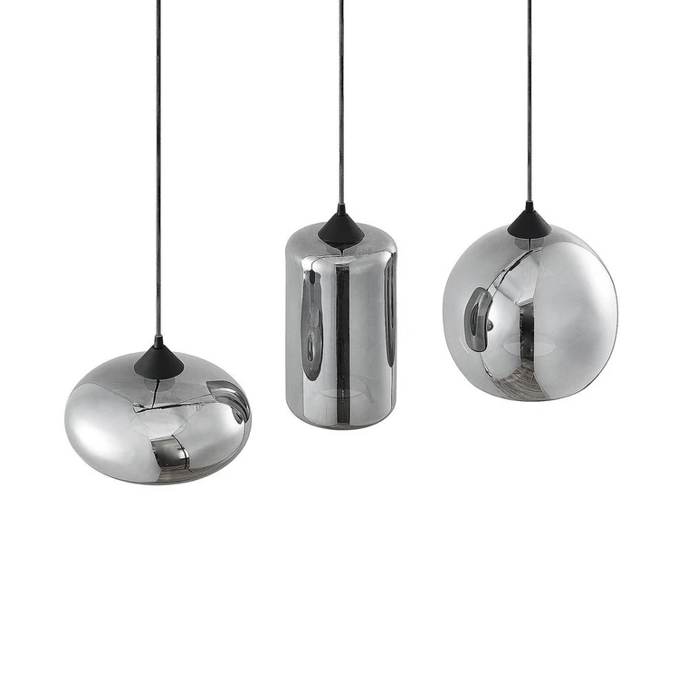 Lindby Arloris Pendellampe Pendelleuchte Lampe Leuchte 3 Flammig Glasschirm 60 W  B-Ware