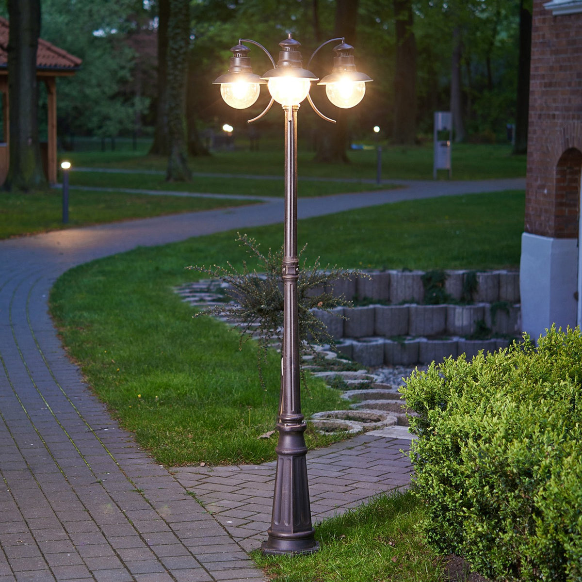 Lindby Kandelaber Eddie Gartenleuchte Gartenlampe Lampe Leuchte Sockelleuchte - 6291105704311