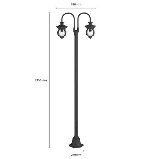 B-Ware Lindby Farley Kandelaber Laterne Lampe Außenleuchte 60 W Ip44 2 Flg Siehe Text - 4251096573466