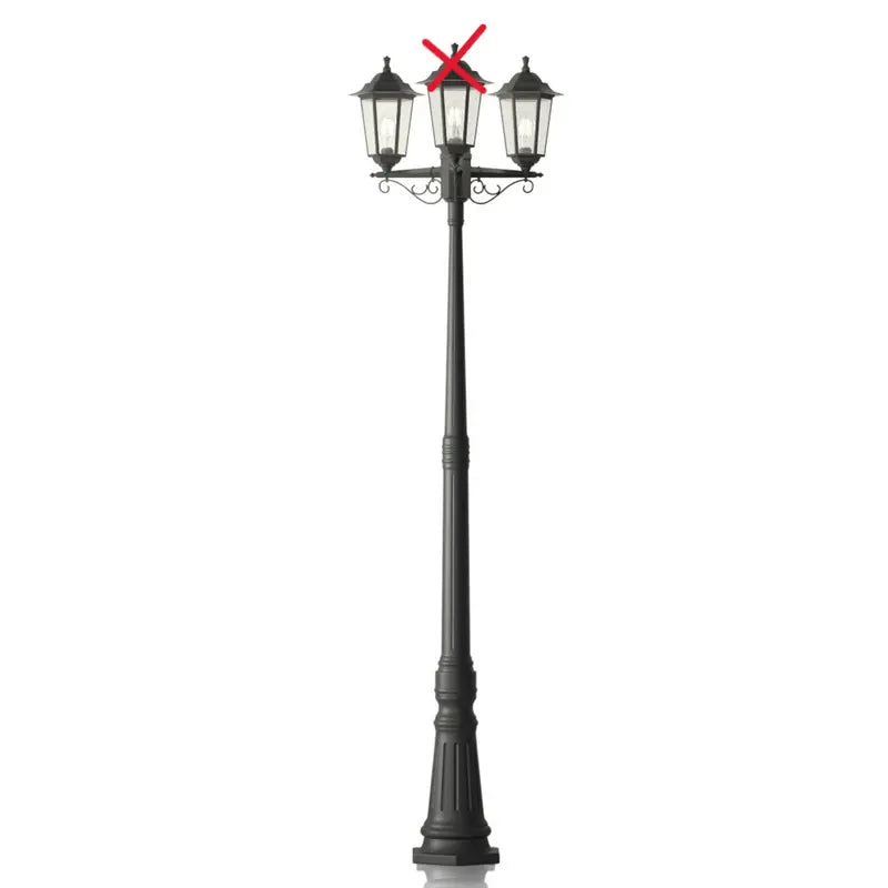 B-Ware Lindby Nane Mastleuchte Gartenleuchte Gartenlaterne Schwarz Siehe Text/Foto - 4251096561371