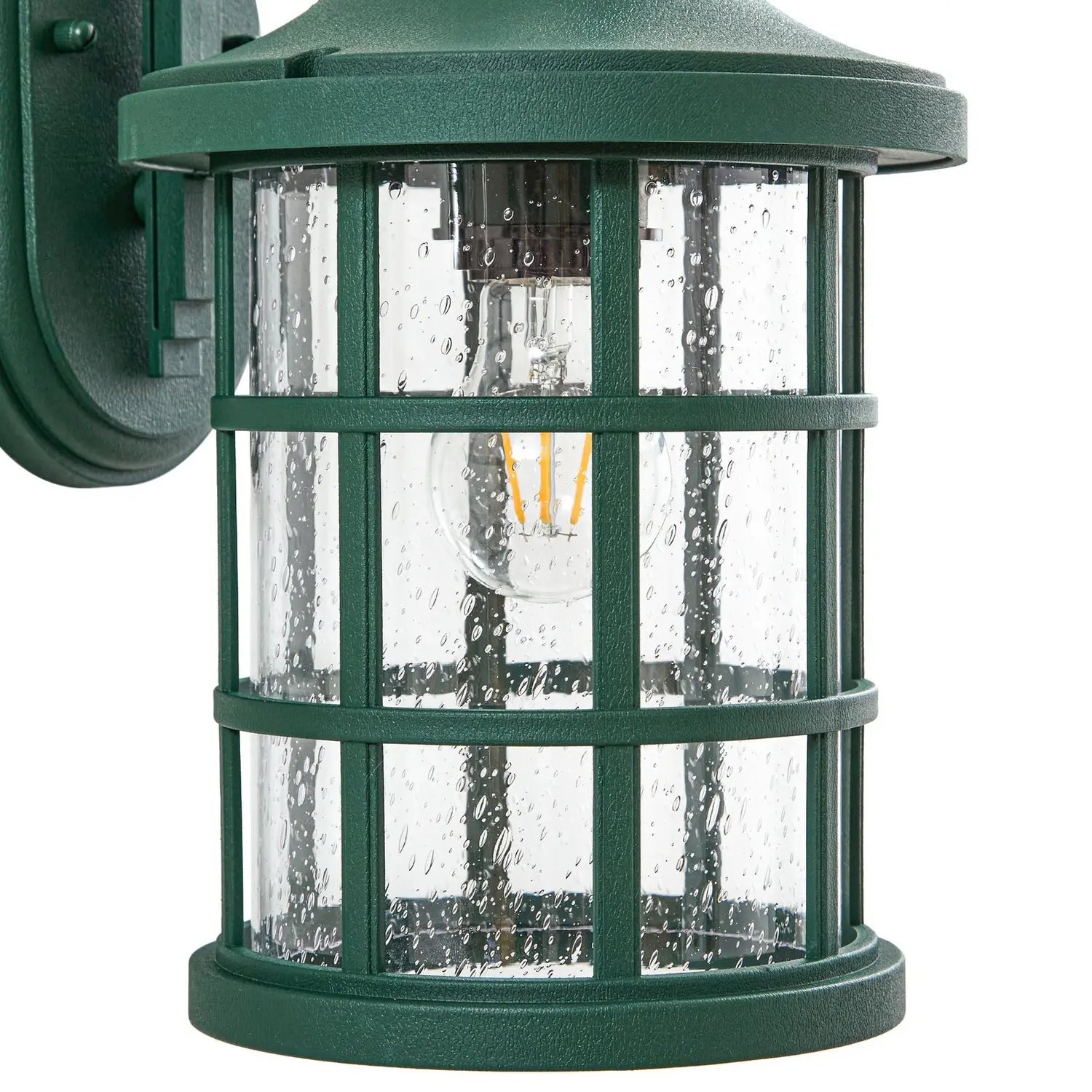 B-Ware Lindby Außenwandleuchte Außenlampe Ankea Grün Glas Kunststoff E27 Led Ip23 - 4255830907166