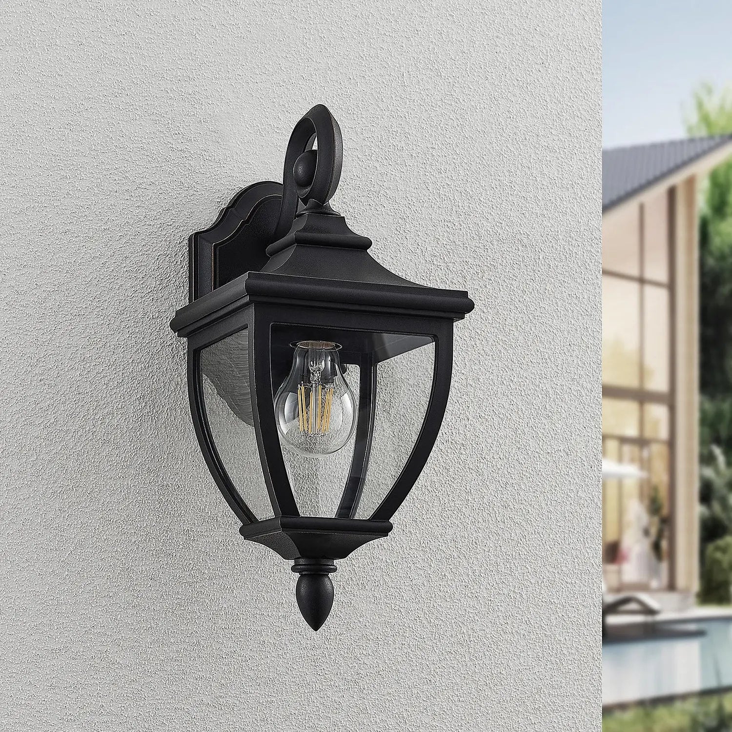 B-Ware Lindby Cerys Außen Wandleuchte Larternenleuchte Gartenleuchte Dekolaterne E2784 - 4251096568295