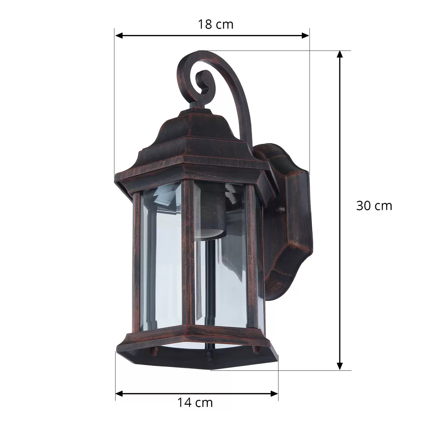 B-Ware Lindby Daaje Außenwandlampe Laterne Aluminium Wandleuchte Gartenlampe 2 Stück - 4251911764796