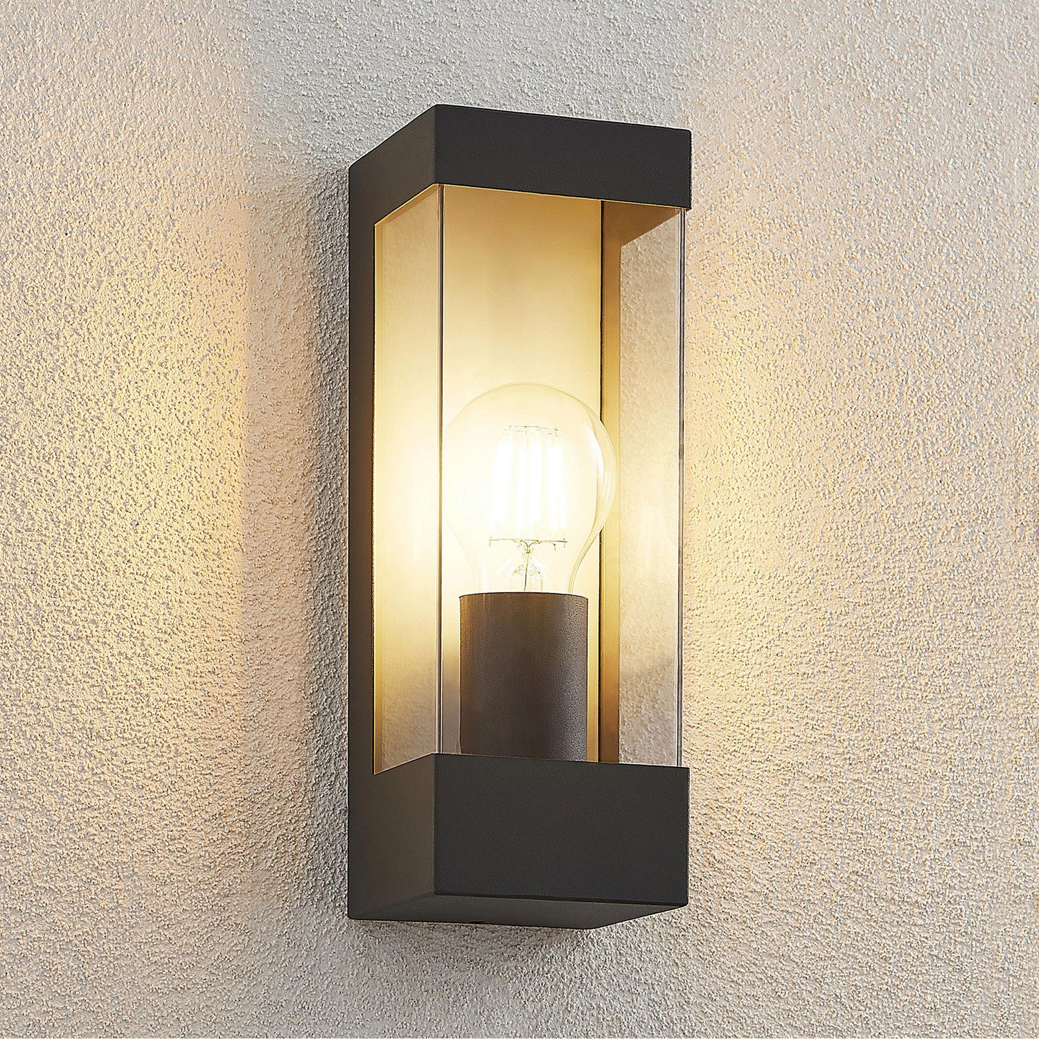 B-Ware Lindby Tilian Außenwandleuchte Außenlampe Lampe Leuchte E27 Eckig 2 Stück497 - 4251096575972