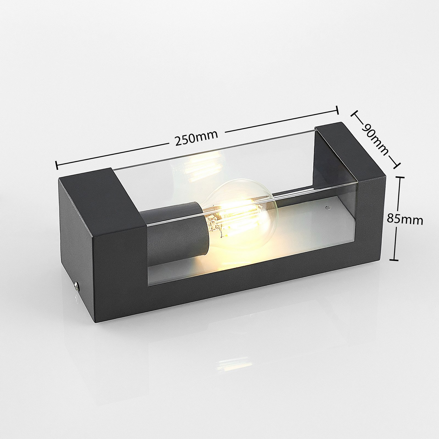 B-Ware Lindby Tilian Außenwandleuchte Außenlampe Lampe Leuchte E27 Eckig 2 Stück497 - 4251096575972