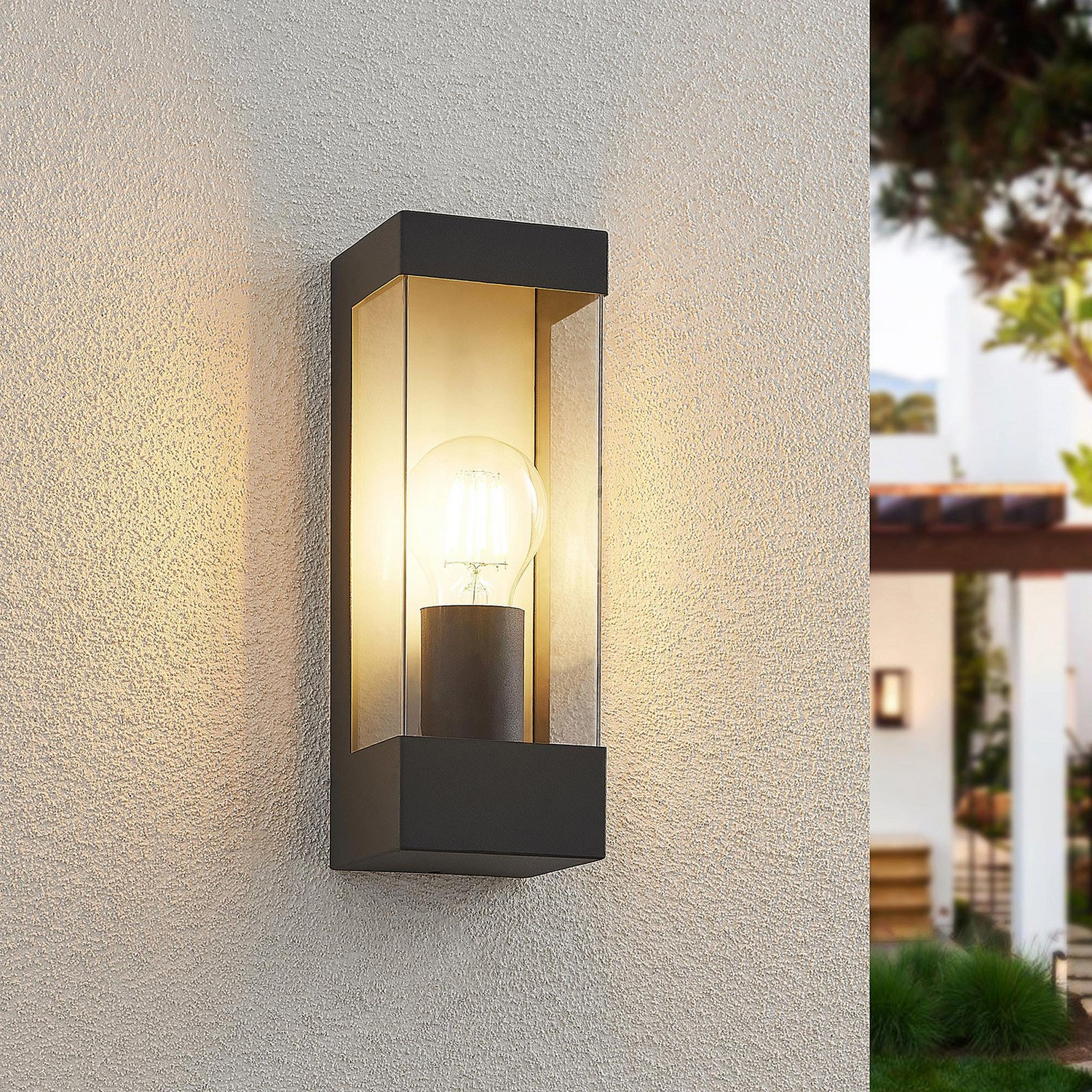 B-Ware Lindby Tilian Außenwandleuchte Außenlampe Lampe Leuchte E27 Wandleuchte 2 Stück - 4251096575972