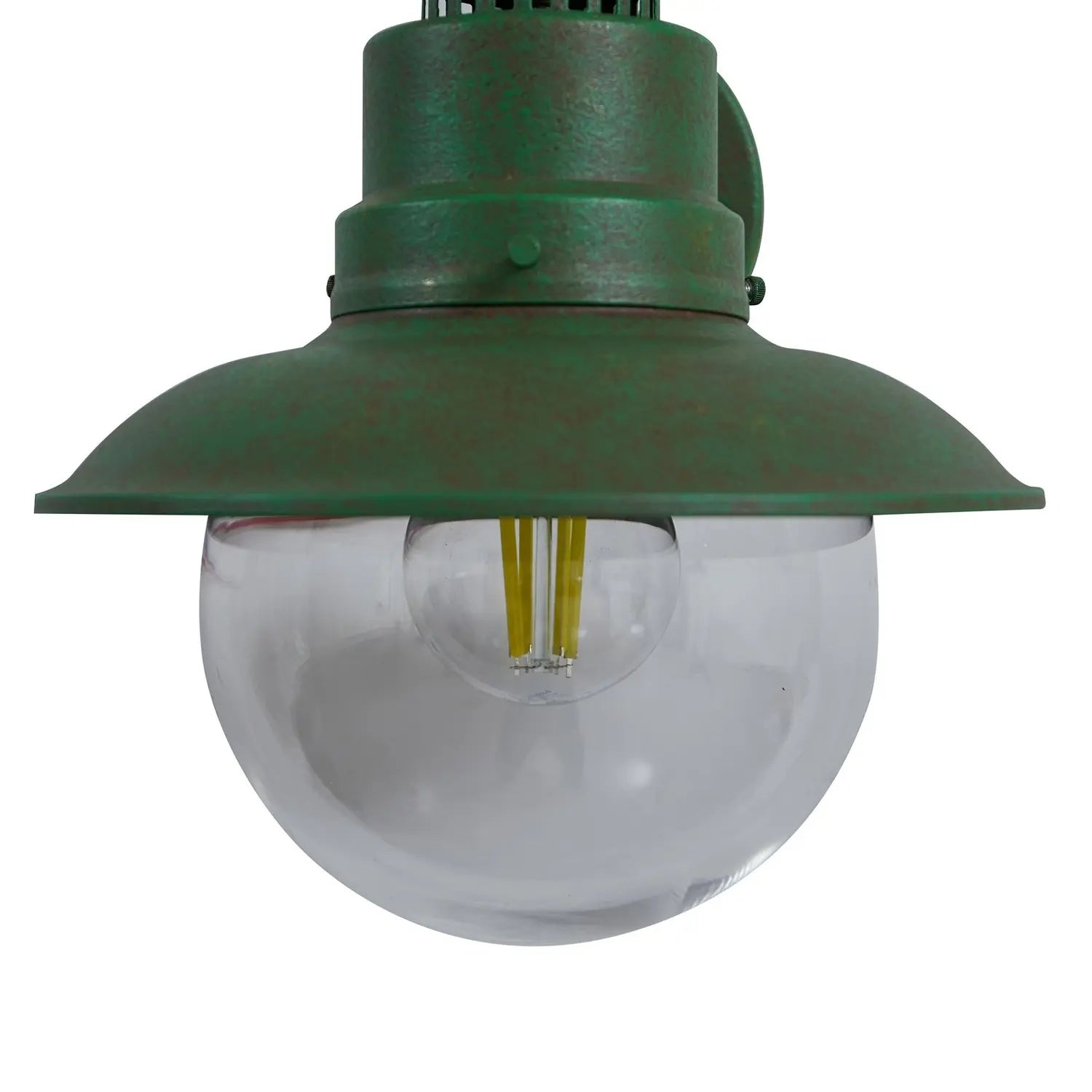 B-Ware Lindby Außenwandleuchte Außenlampe Celinor Grün Stahl E27 - 4251911786743