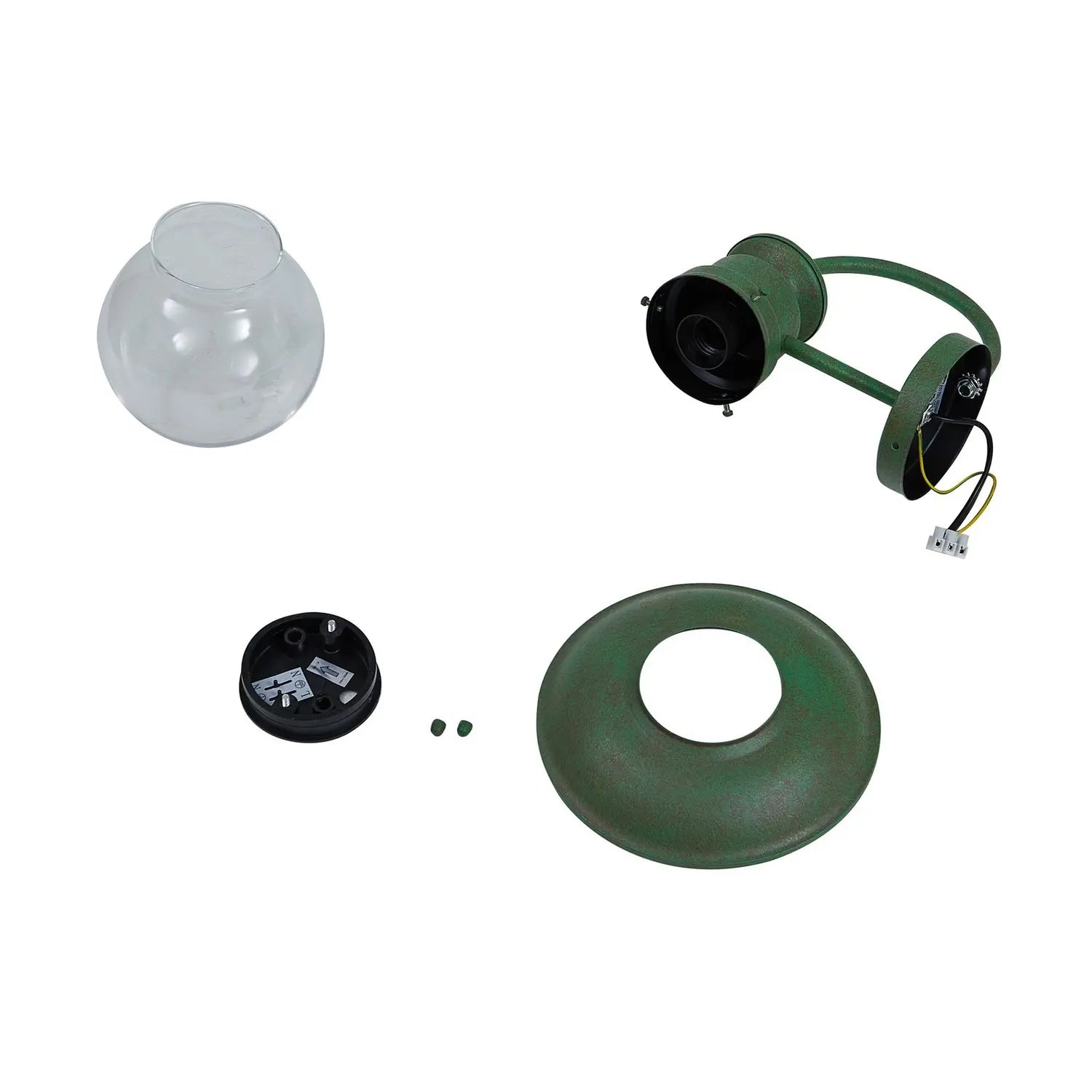 B-Ware Lindby Außenwandleuchte Außenlampe Celinor Grün Stahl E27 - 4251911786743