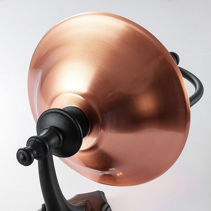 Lindby Clint Außenwandleuchte Wandleuchte Lampe Laterne E27 Alu Schwarz Kupfer B-Ware - 4251096573534