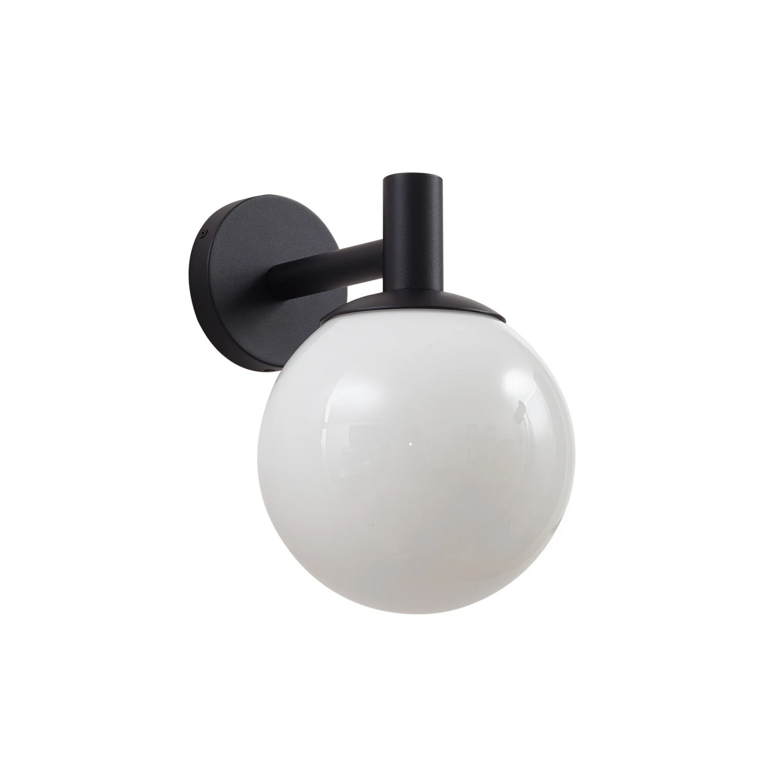 Lindby Außenwandleuchte Dangan Weiß Glas ø 20 Cm Ip44 Lampe Leuchte Spot Licht B-Ware - 4251911798852