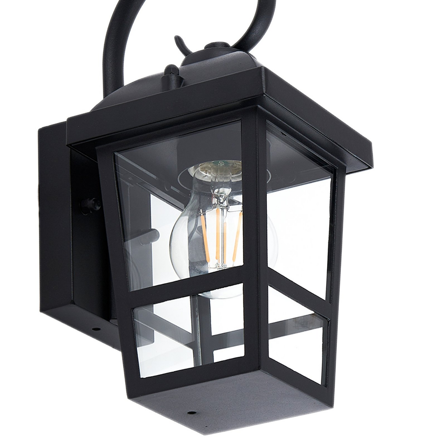 Lindby Außenwandleuchte Wandlampe Außenlampe Schwarz Edelstahl 29 Cm E27 Ip44 B-Ware