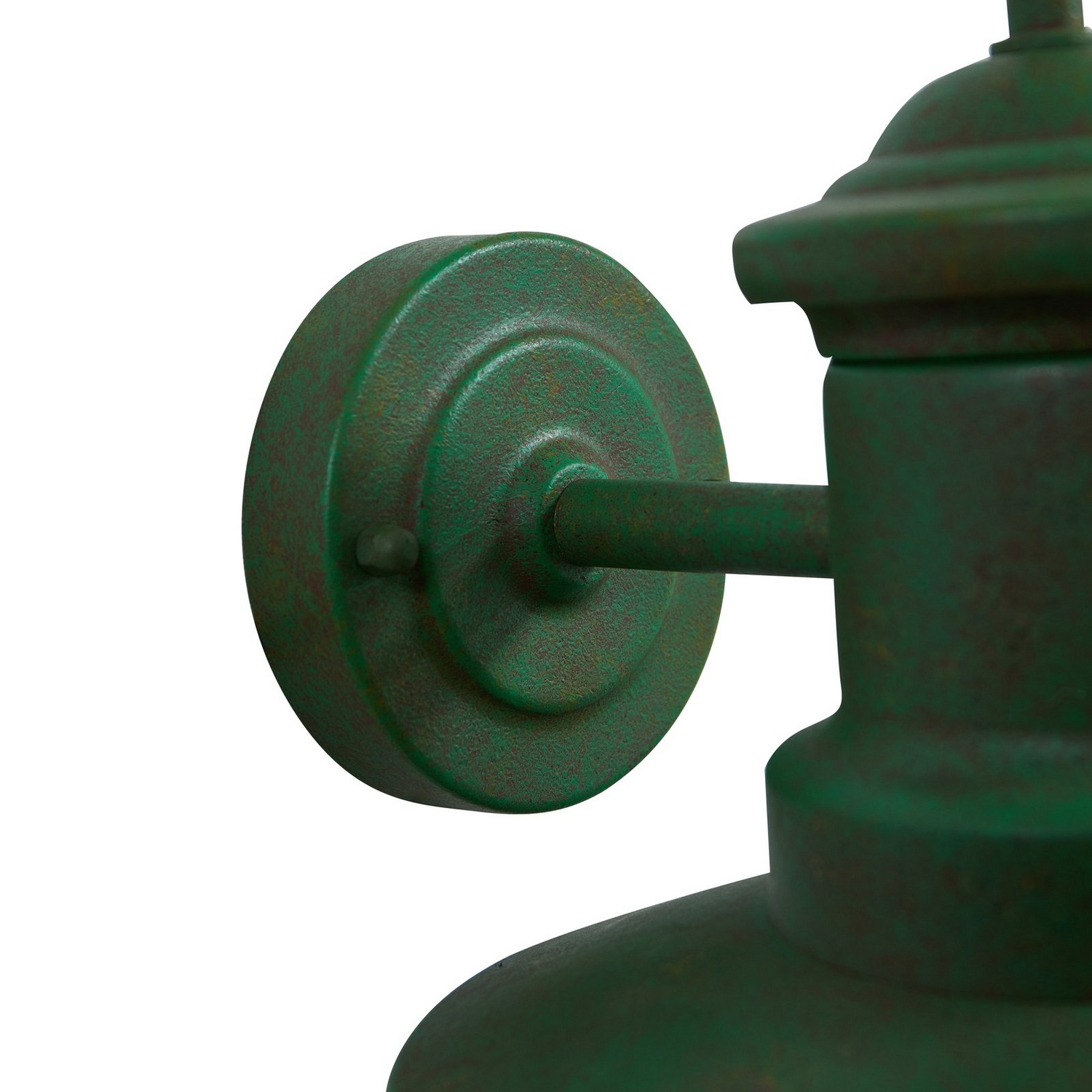 B-Ware Lindby Außenwandleuchte Wandlampe Eloretta Grün Glas Stahl 22cm Außenleuchte