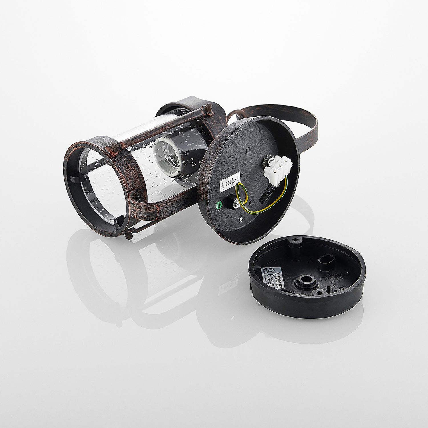 B-Ware Lindby Farly Außenwandleuchte Außenlampe Laterne Wandleuchte Wandlampe Alu E27 - 4251096573732
