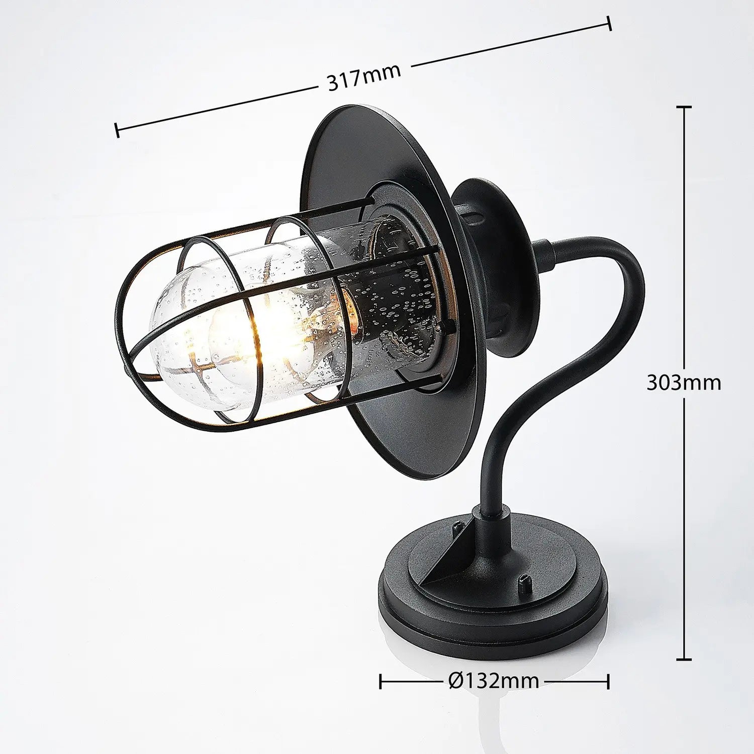 B-Ware Lindby Kyan Außenwandleuchte Wandleuchte Wandleuchte Lampe Leuchte Höhe 32cm 60 W