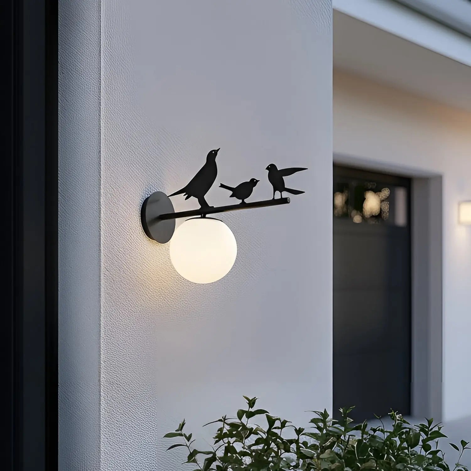 B-Ware Außenwandleuchte Wandlampe Lindby Lintu Vogel Metall Schwarz Außenlampe Ip44 - 4255830902659