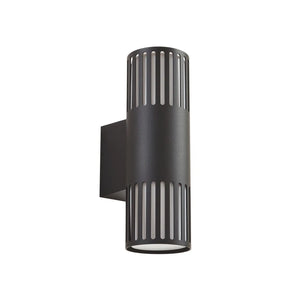 B-Ware Lindby Lurinda Außenwandleuchte Außenlampe Wandlampe Schwarz 2 Flammig ø 10 Cm