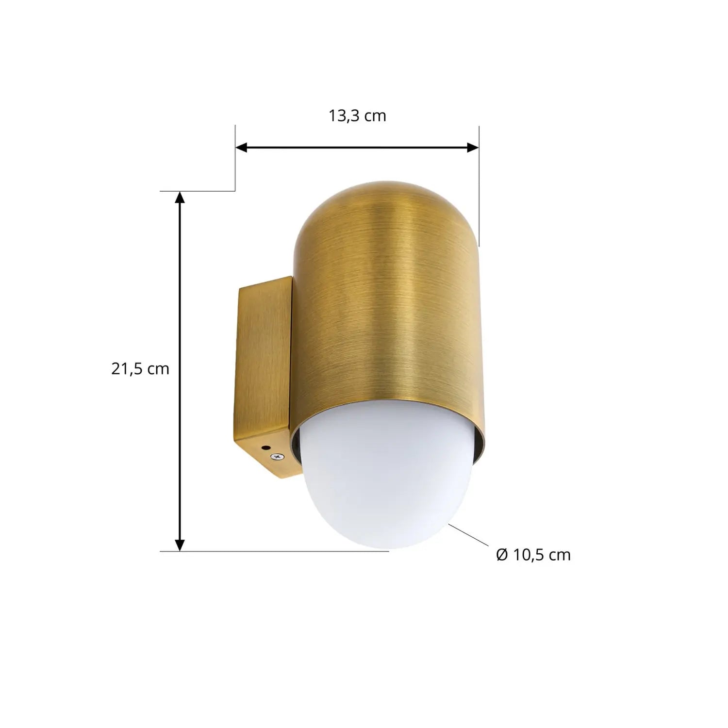 B-Ware Lindby Außenwandleuchte Wandlampe Pilva Messing Metall Außenleuchte E27 Led Ip44 - 4255830907265