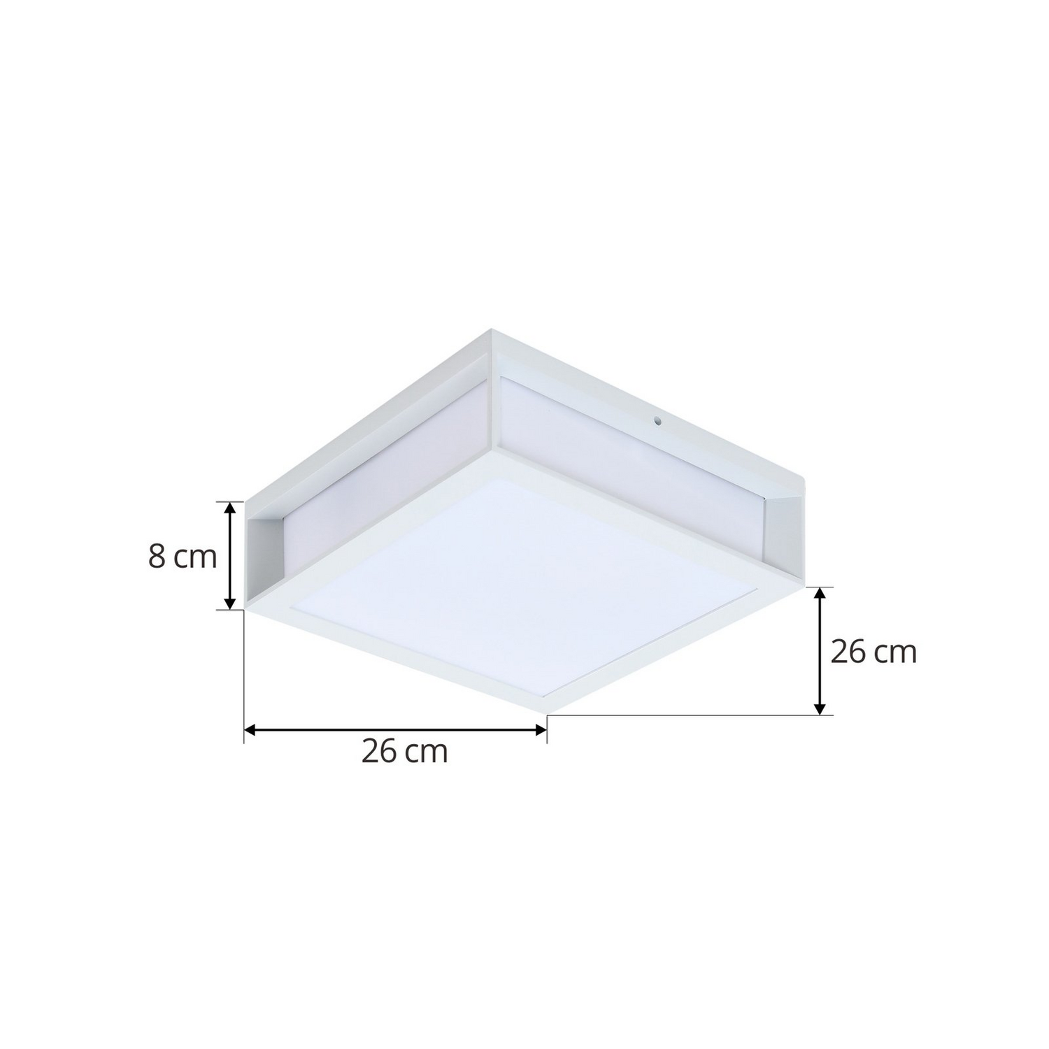 Lindby Außenwandleuchte Sivana Weiß, Alu 26 Cm X 26 Cm Wandlampe Lampe Leuchte B-Ware - 4251911786835