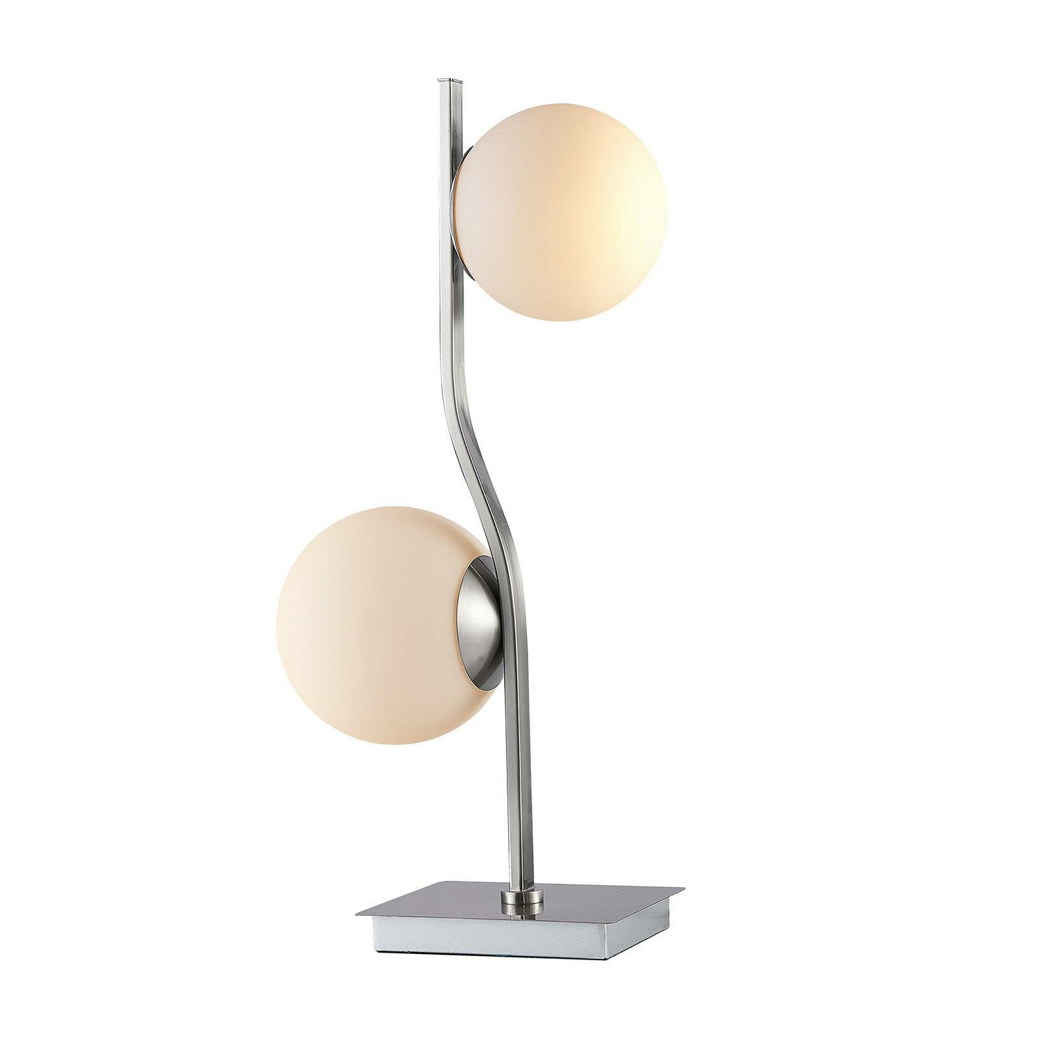 B-Ware Lindby Avalyn Tischlampe Tischlampe Lampe Leuchte Weiß Nickel Satiniert - 4251096572810
