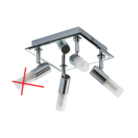 B-Ware Lindby Bad Deckenlampe Zela Deckenlampe G9 4 Flg 32 X 32 Cm Siehe Text/Foto