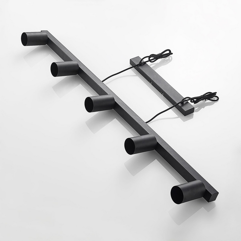 Lindby Baliko Hängeleuchte Deckenlampe Lampe Pendelleuchte 5-flmg GU10 schwarz - 4251911703764