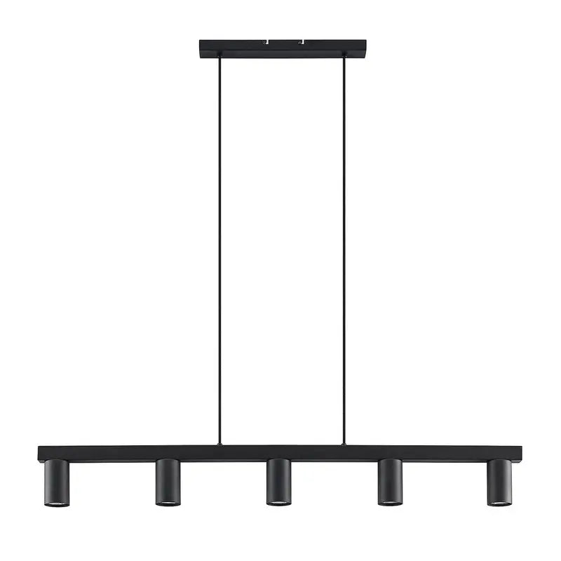 Lindby Baliko Hängeleuchte Deckenlampe Lampe Pendelleuchte 5-flmg GU10 schwarz - 4251911703764