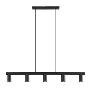 B-Ware Lindby Baliko Hängeleuchte Deckenlampe Lampe Pendelleuchte 5-flmg GU10 schwarz