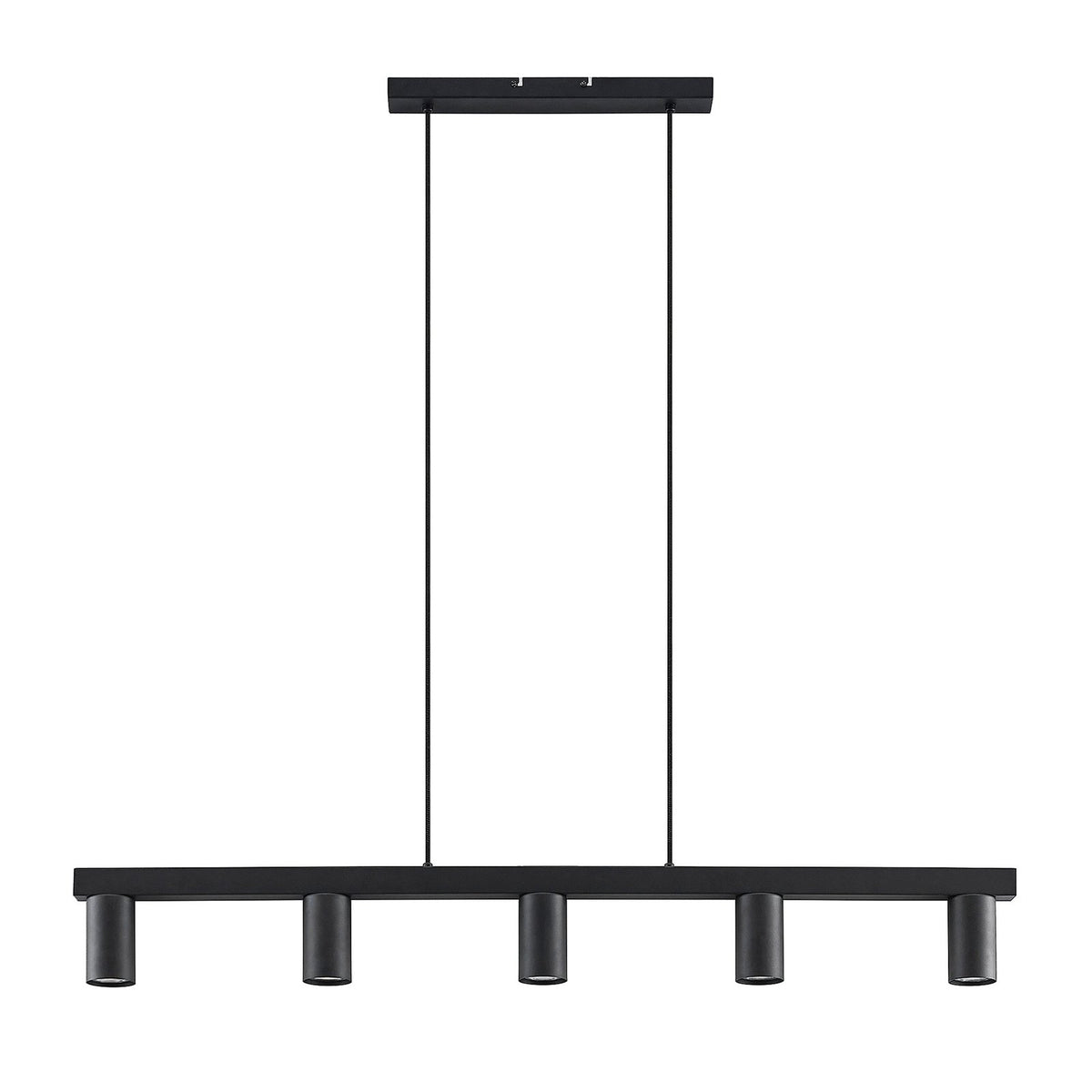 Lindby Baliko Hängeleuchte Deckenlampe Lampe Pendelleuchte 5-flmg GU10 black - 4251911703764