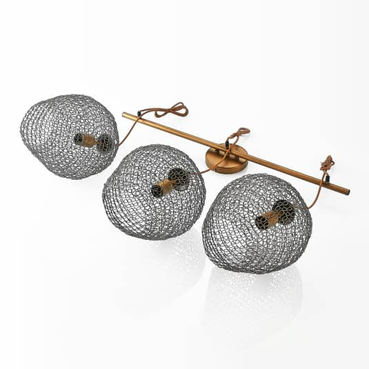 Lindby Benja Pendelleuchte Pendelleuchte Lampe Leuchte Dreiflammig Messing B-Ware