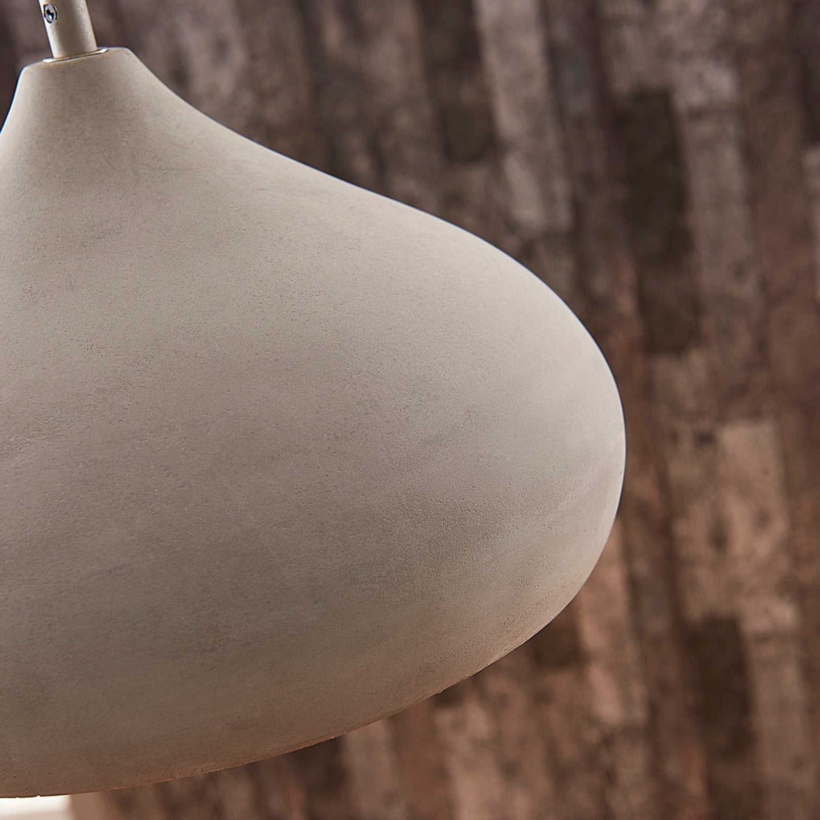Lindby Beton-Pendelleuchte Morton Pendelleuchte Lampe Leuchte E27 Ø 29 cm grau - 4251096547818