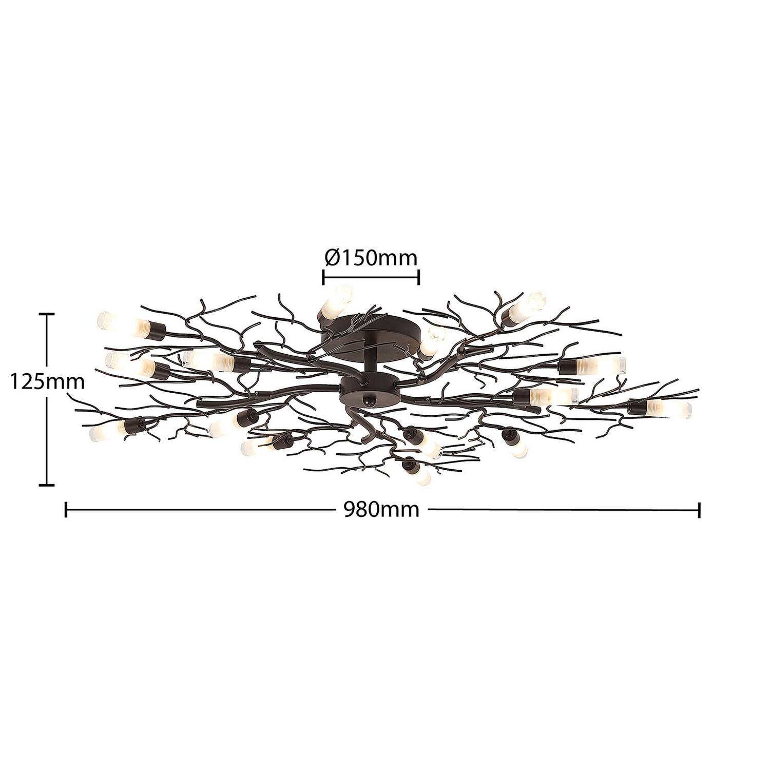 B-Ware Lindby Bigna Deckenlampe Wohnzimmerleuchte Deckenlampe Lampe Deko Raumleuchte G9