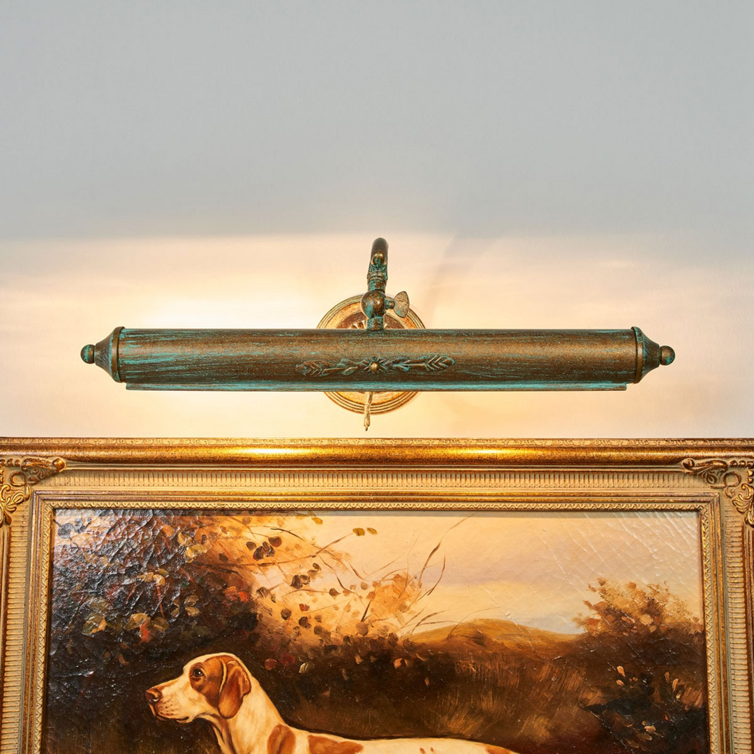 Lindby Kalea Bilderleuchte Bilderlampe Leuchte Lampe Wandleuchte E14 Grün Gold B-Ware - 4251096536447