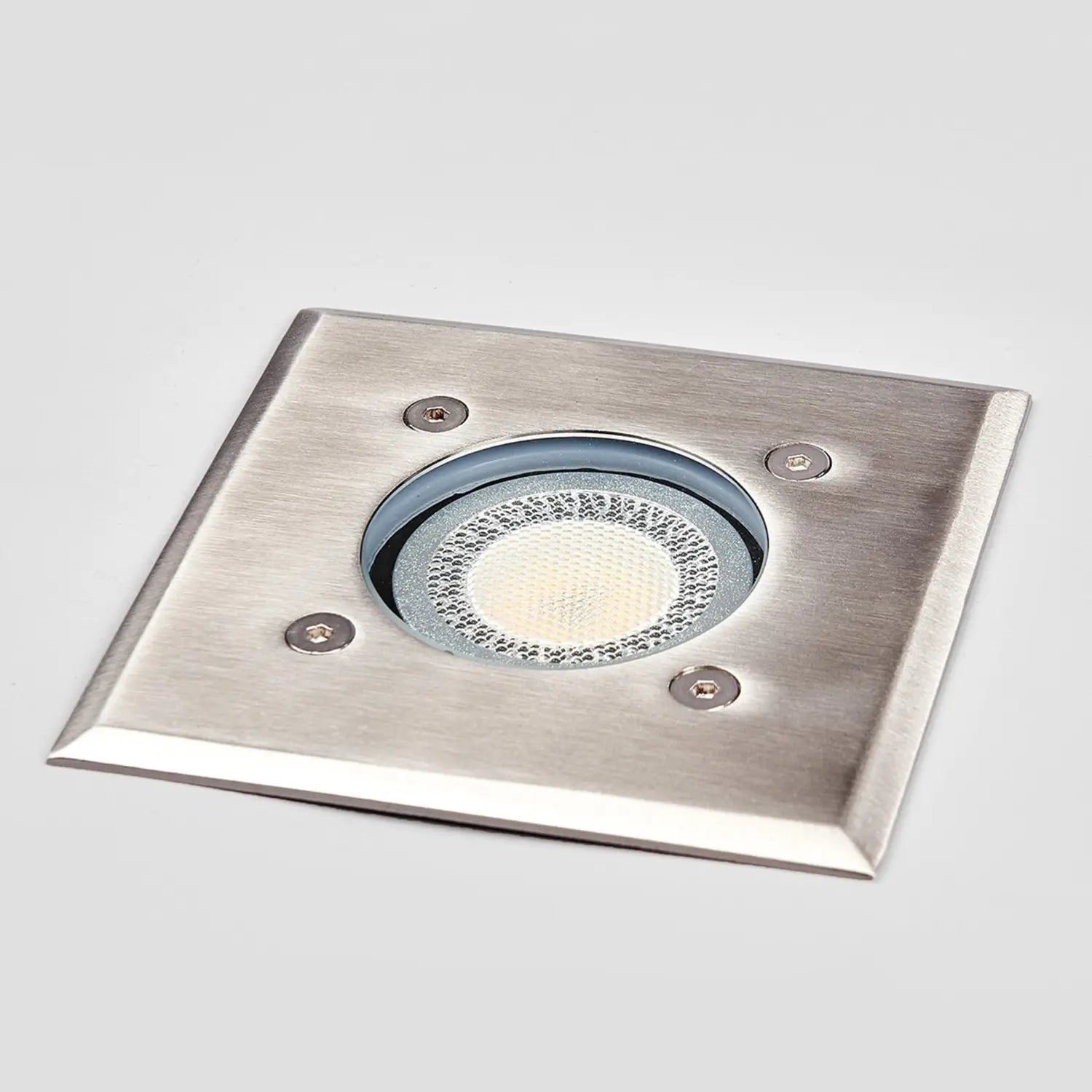 B-Ware Lindby Bodeneinbauleuchte Bodenlampe Insa Edelstahl Glas Ip67 Transparent Gu10 - 4251096510928