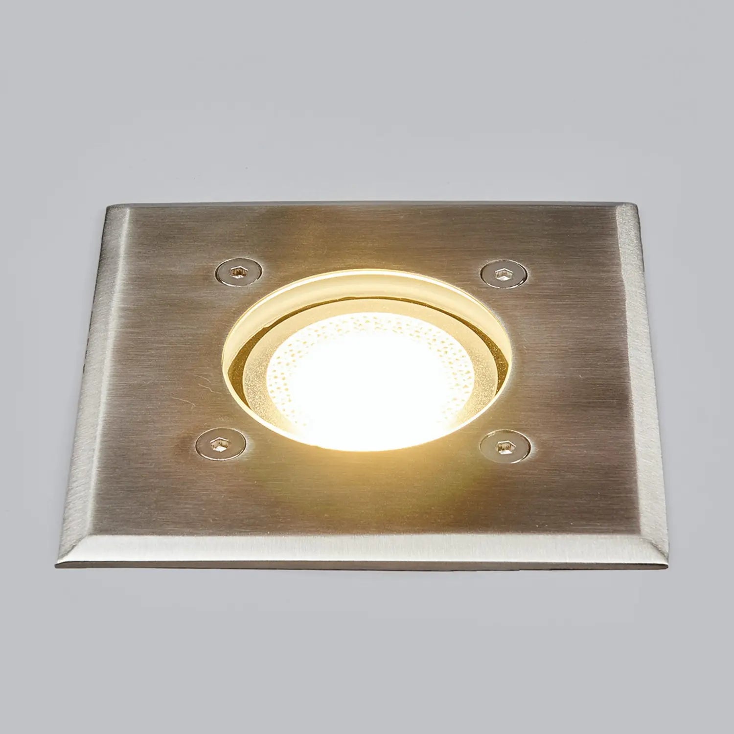 B-Ware Lindby Bodeneinbauleuchte Bodenlampe Insa Edelstahl Glas Ip67 Transparent Gu10 - 4251096510928