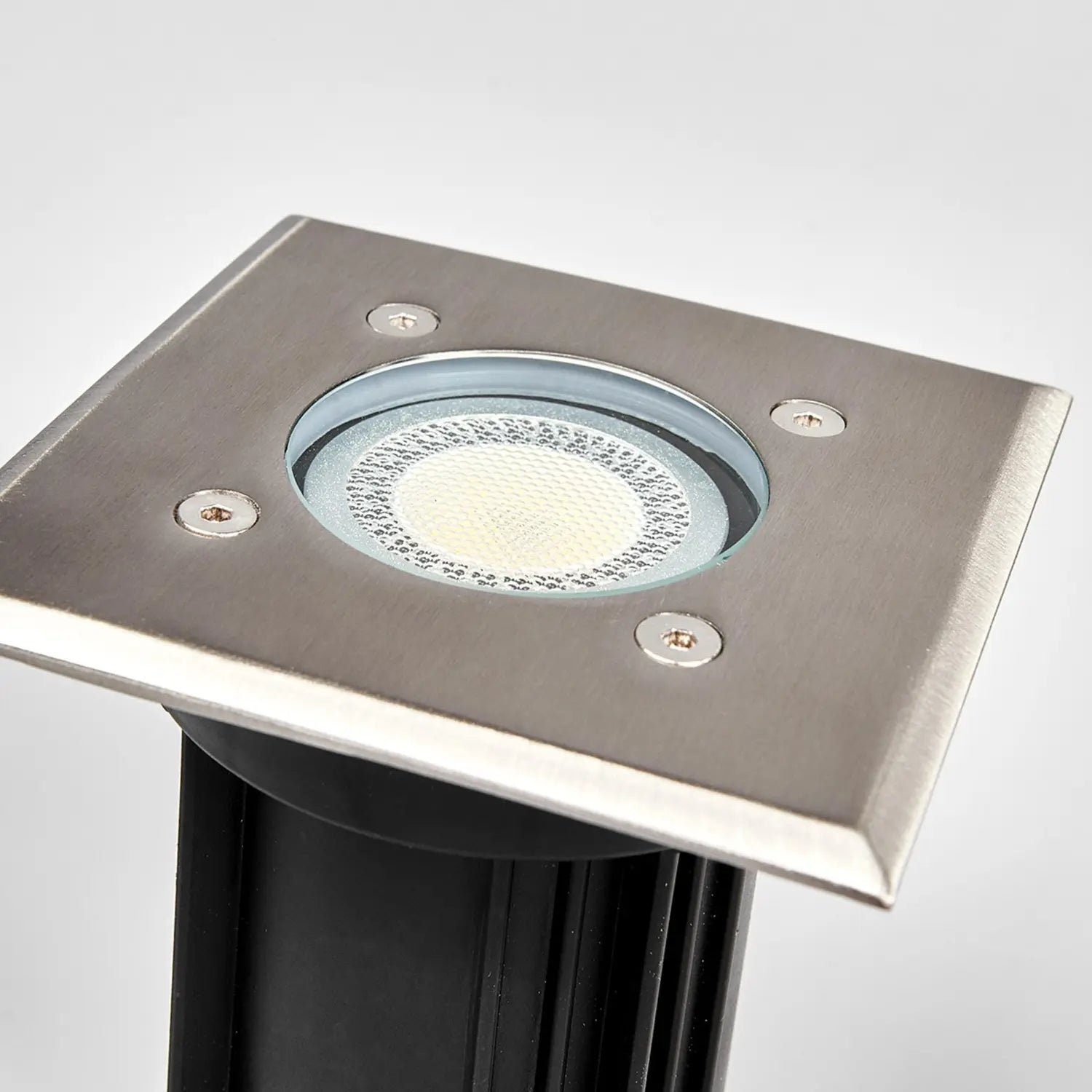 B-Ware Lindby Bodeneinbauleuchte Bodenlampe Insa Edelstahl Glas Ip67 Transparent Gu10 - 4251096510928