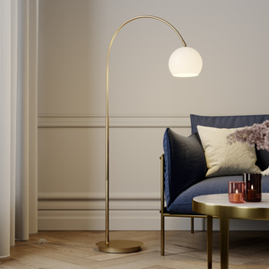 B-Ware Lindby Bogenlampe Stehleuchte Lampe Glas E27 Cynthia 140 Cm Siehe Text/Foto