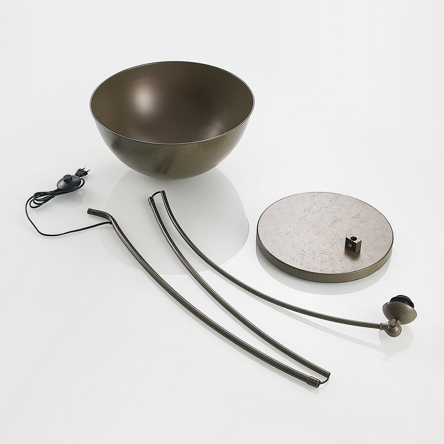 Lindby Jonera Bogenstehlampe Lampe Leuchte Stehlampe Stehleuchte Dunkelgrau E27 B-Ware - 4251911749793
