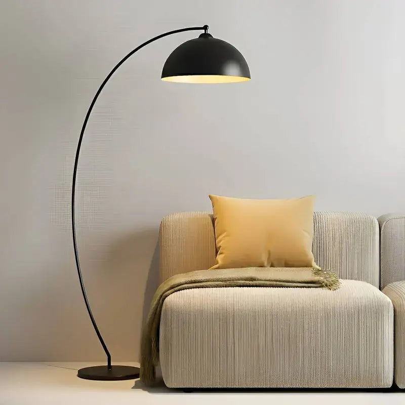 B-Ware Lindby Stehleuchte Bogenlampe Jonera Wohnzimmerlampe Metall Schwarz 2 Stück - 4251096529845