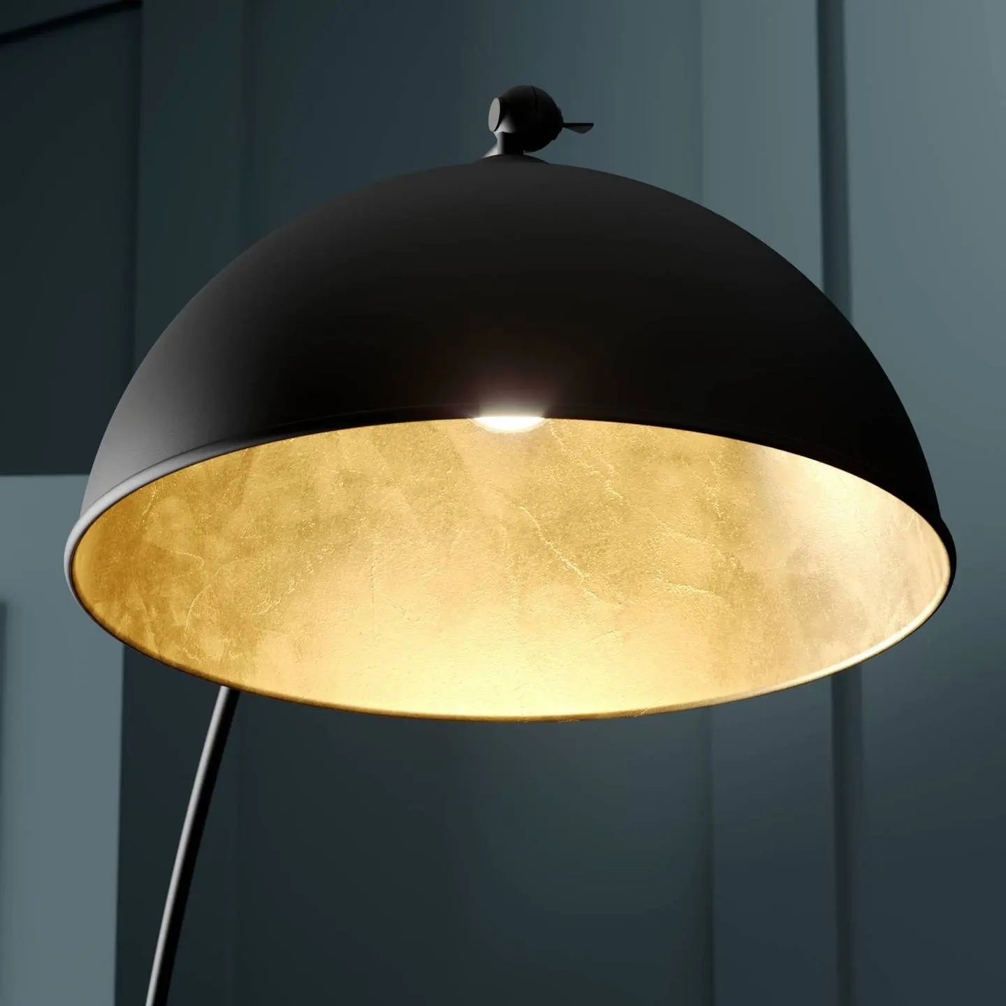 B-Ware Lindby Stehleuchte Bogenlampe Jonera Wohnzimmerlampe Metall Schwarz 2 Stück - 4251096529845