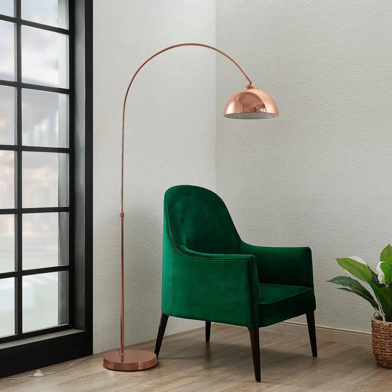 B-Ware Lindby Lennart Bogenstehleuchte Stehleuchte Standlampe Licht Kupfer Siehe Text - 4251096594423