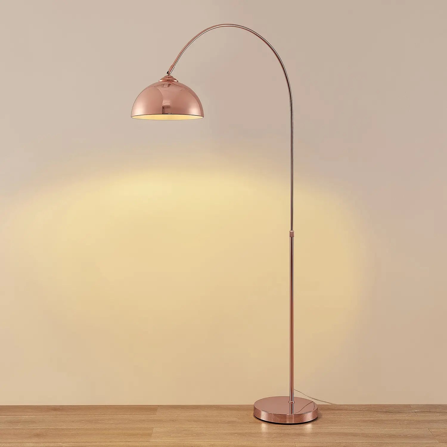 B-Ware Lindby Lennart Bogenstehleuchte Stehleuchte Standlampe Leuchte Kupfer Siehe Text - 4251096594423
