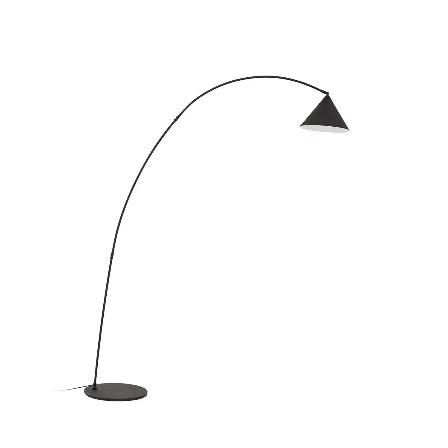 B-Ware Lindby Bogenlampe Stehlampe Triangolo Standleuchte Schwarz Metall E27 Höhe 195cm - 4255830902680