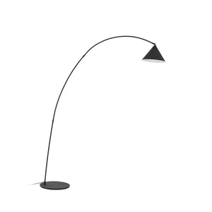 B-Ware Lindby Bogenlampe Stehlampe Triangolo Standleuchte Schwarz Metall E27 Höhe 195cm