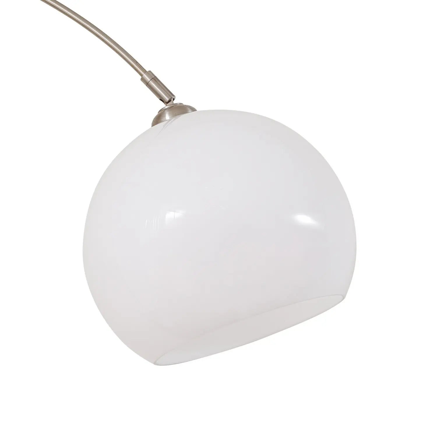 B-Ware Lindby Bogenleuchte Stehlampe Alverton Weiß Nickel Glas 197 Cm Leuchte 3 Stück - 4255830904271